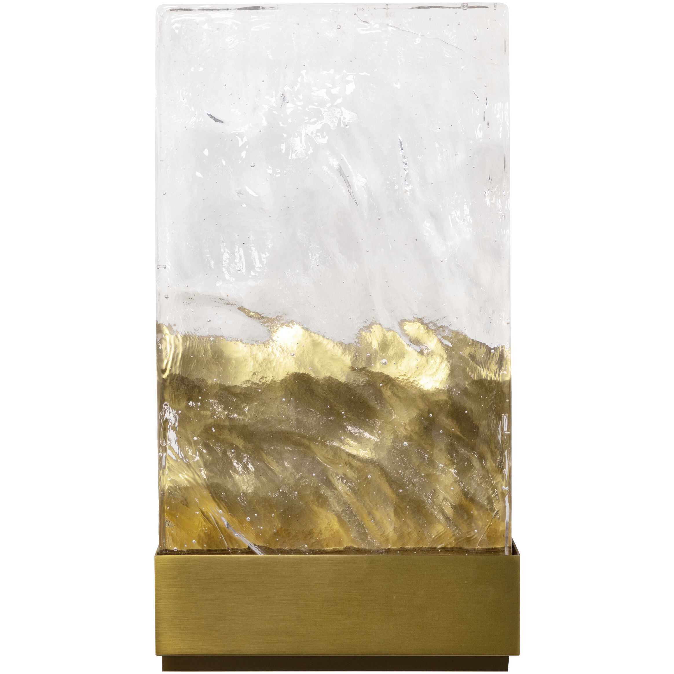 Indira LED 8.25 inch Clear / Brushed Gold Sconce Wall Light